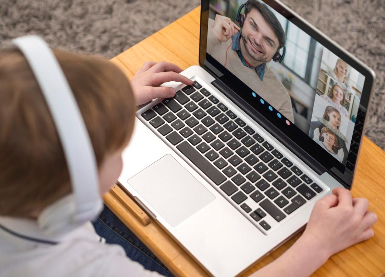 Online learning platform interface showing budgeting tools and resources